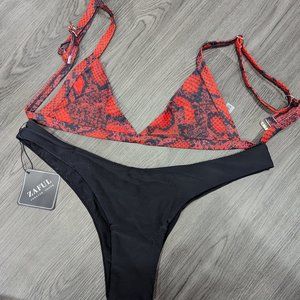 Snake Skin Bikini with cheeky bottom